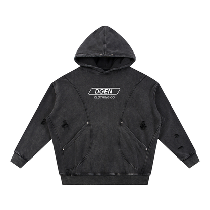 OG Distressed Panel Pocket Hoodie