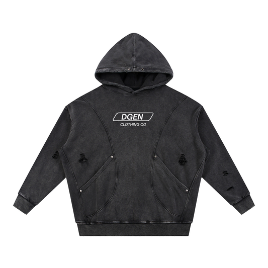 OG Distressed Panel Pocket Hoodie